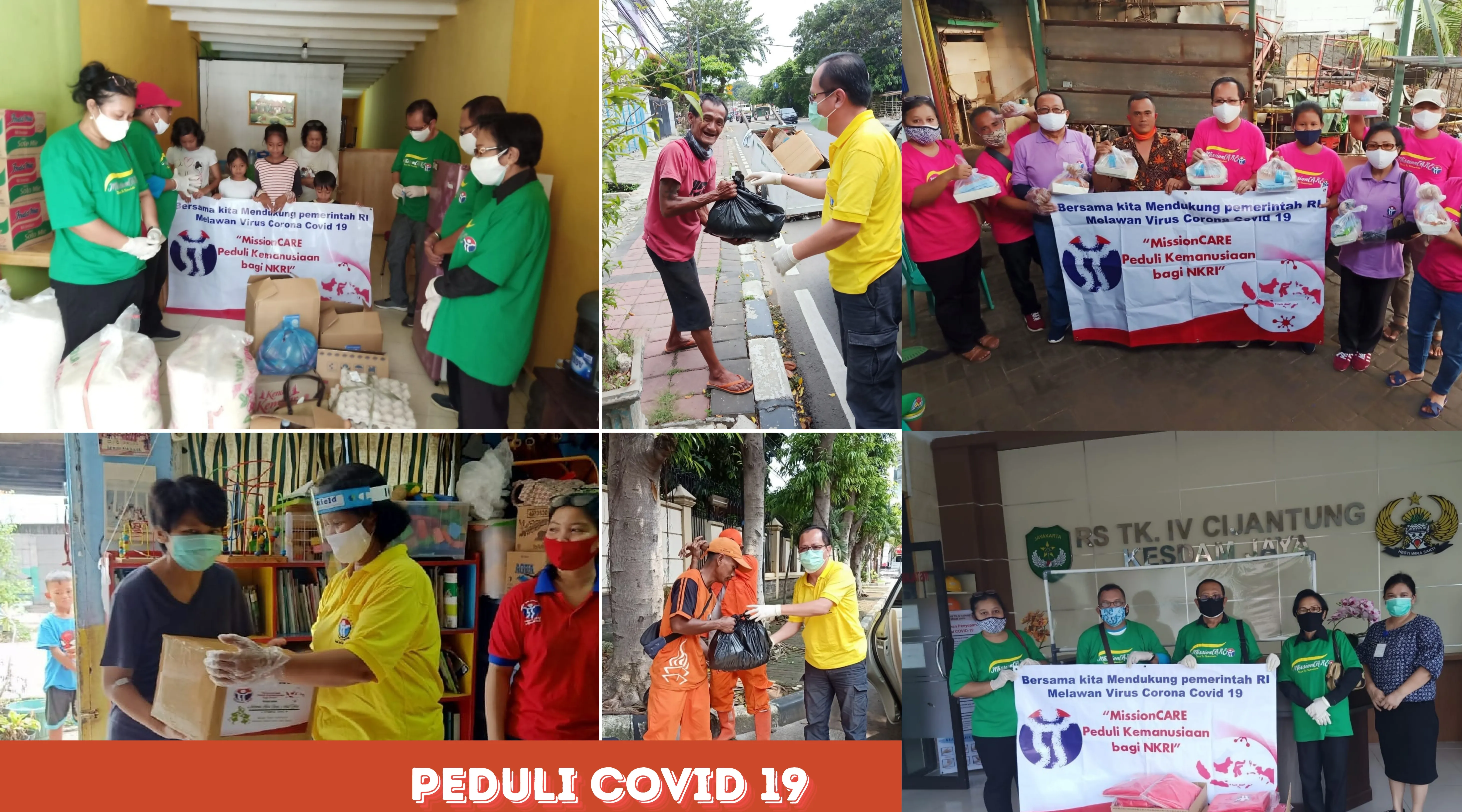 Penyaluran bantuan MissionCARE kepada masyarakat terdampak Covid-19